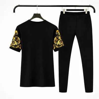 RichMan Royal Summer Tracksuit Set – Premium T-Shirt & Trouser (Breathable & Stylish)