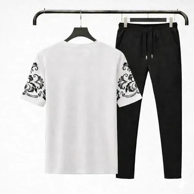 RichMan Royal Summer Tracksuit Set – Premium T-Shirt & Trouser (Breathable & Stylish)