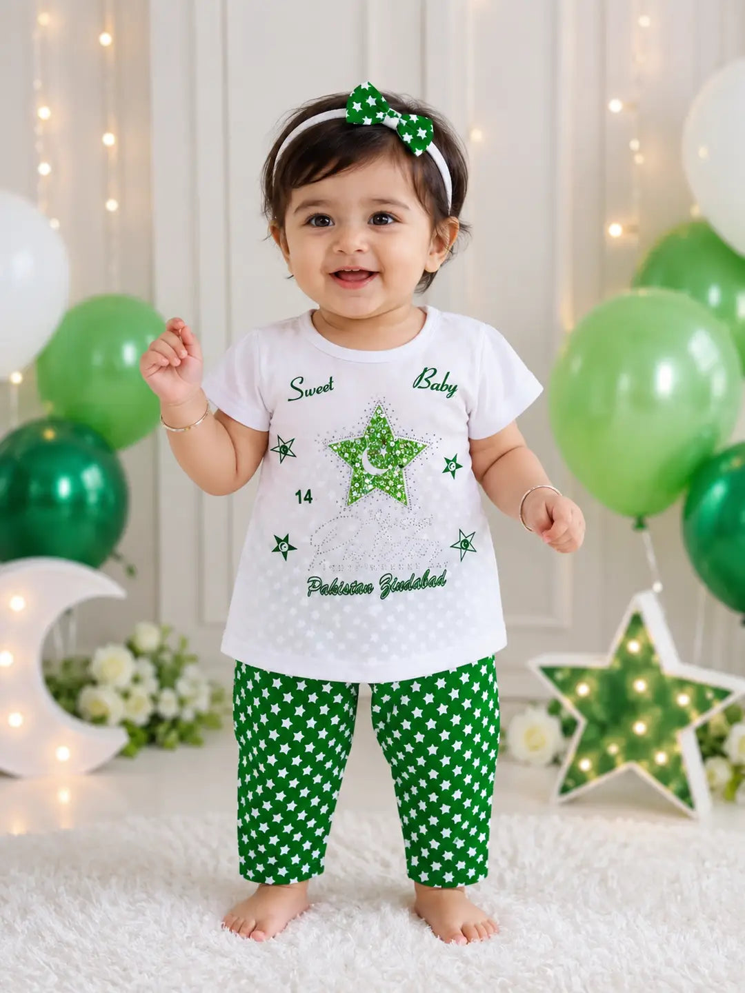 14 August 2 Pcs Girl's Fancy Embroidered Shirt And Trouser Set