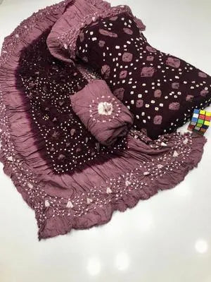 3 Pcs Women's Unstitched Plain Suit