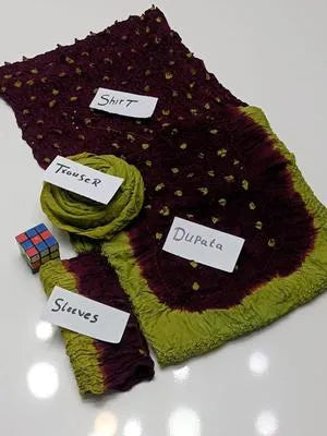 3 Pcs Women's Unstitched Plain Suit