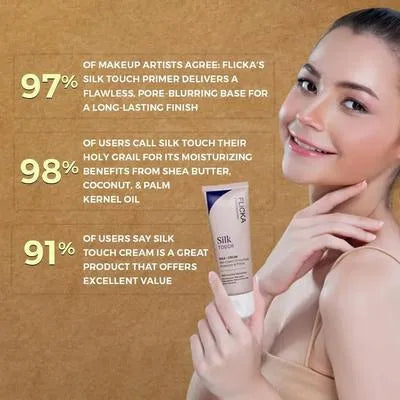 Flicka Skilk Touch Moisturizing Foundation Primer For Glowing Skin Long Lasting 60 Gram 1 Pc