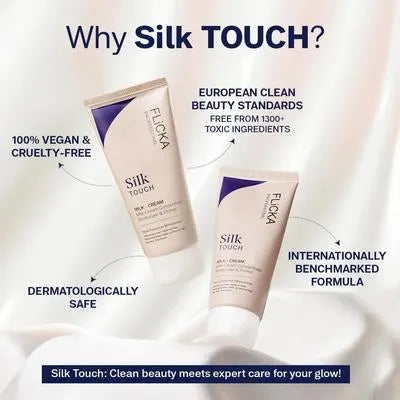 Flicka Skilk Touch Moisturizing Foundation Primer For Glowing Skin Long Lasting 60 Gram 1 Pc