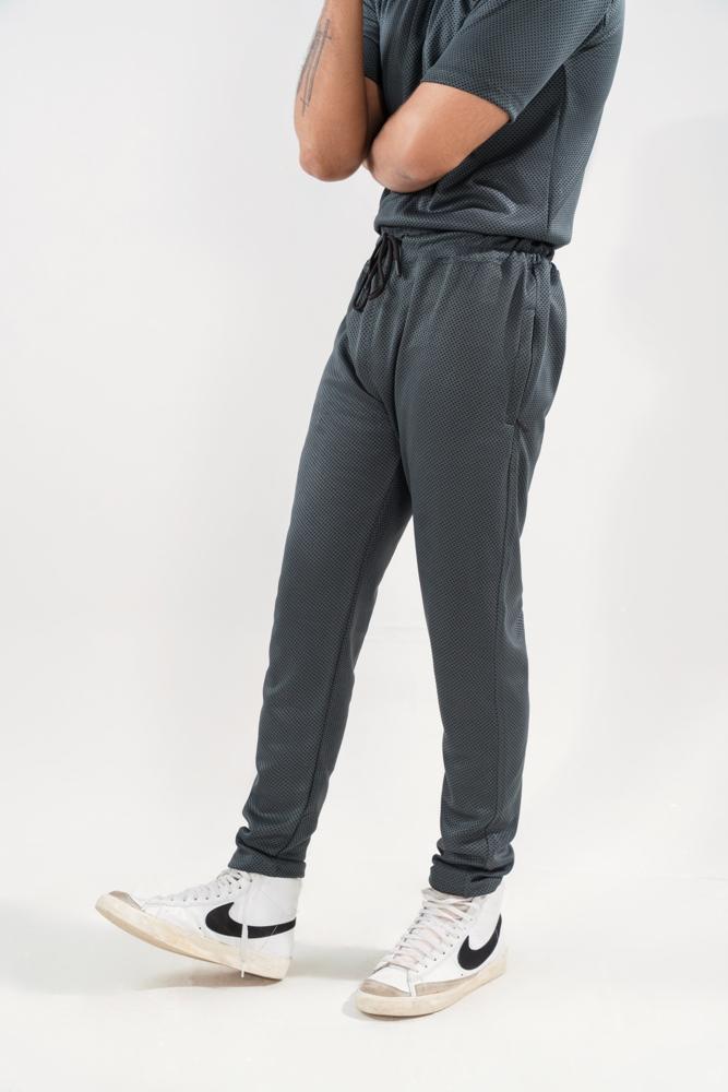 Men's Grey Dri Fit 2Pcs Track Suit XL
