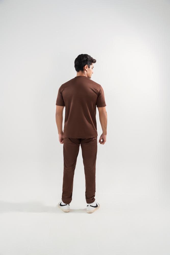 Men's Dri Fit Slim Fit Track Suit Brown