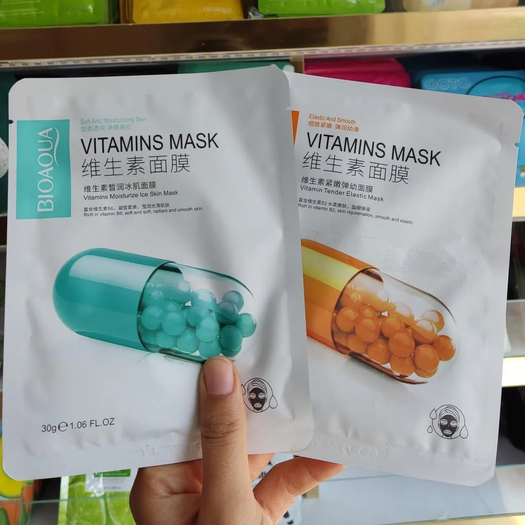 Pack of 2 BioAqua Glowing Face Mask