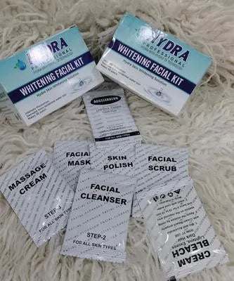 Hydra Professional Whitening Facial Kit - Instant Glass Skin Glow & Skin Polish