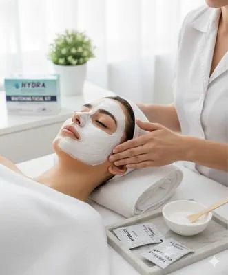 Hydra Professional Whitening Facial Kit - Instant Glass Skin Glow & Skin Polish