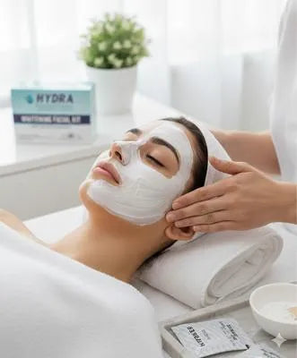 Hydra Professional Whitening Facial Kit - Instant Glass Skin Glow & Skin Polish