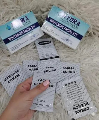 Hydra Professional Whitening Facial Kit - Instant Glass Skin Glow & Skin Polish