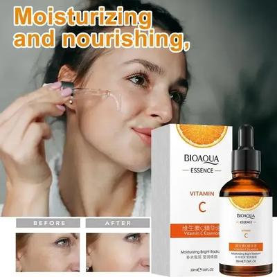BIOAQUA Vitamin C Skincare Set – Facial Cleanser, Face Serum & Face Cream | Brightening & Whitening Formula