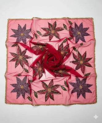 Party Wear Suit Unstitched | Dress for Women | 2 Piece Dress with Handwork Stone & Beadwork Organza Shirt and Zari Beadwork Dupatta | Customized