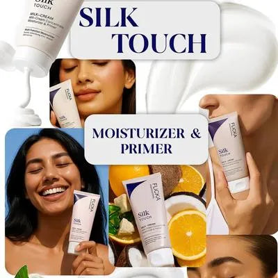 Flicka Silk Touch 3-in-1 Moisturizer And Primer For Face Long-Lasting, 30ml, 1Pcs