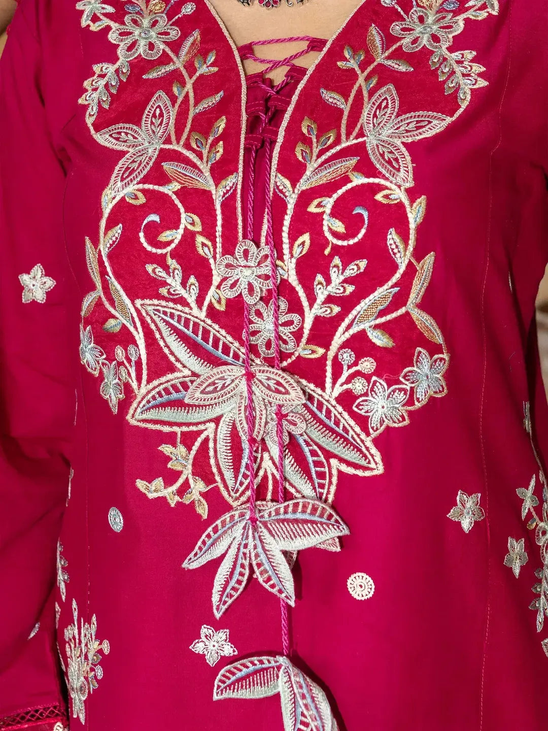 Wasl - U6B Stylish Women's Stitched Embroidered Lawn Suit - 3 Pcs Set