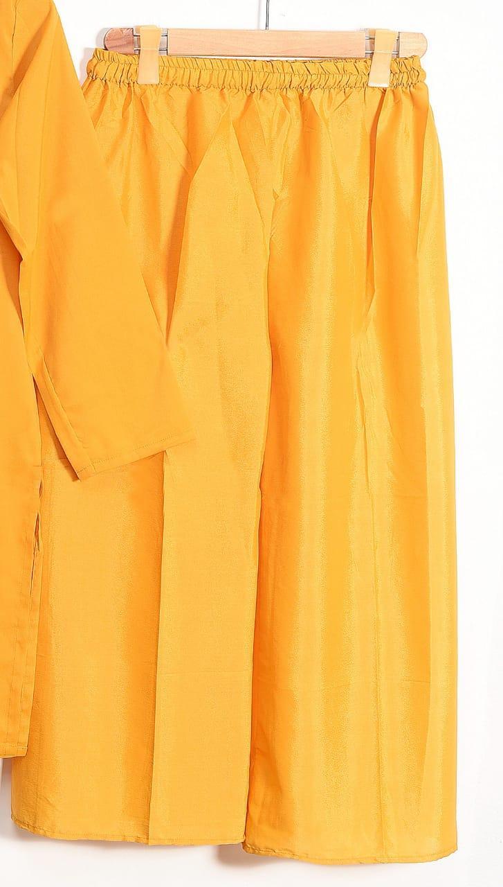 Premium Quality Grip Silk 3-Piece Suit Set Yellow