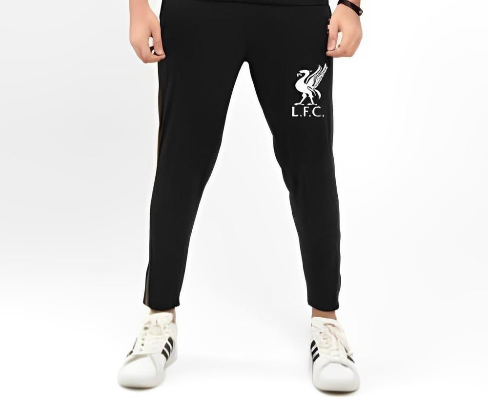 Men Liverpool FC Logo Track Suit Black White 6 Sizes