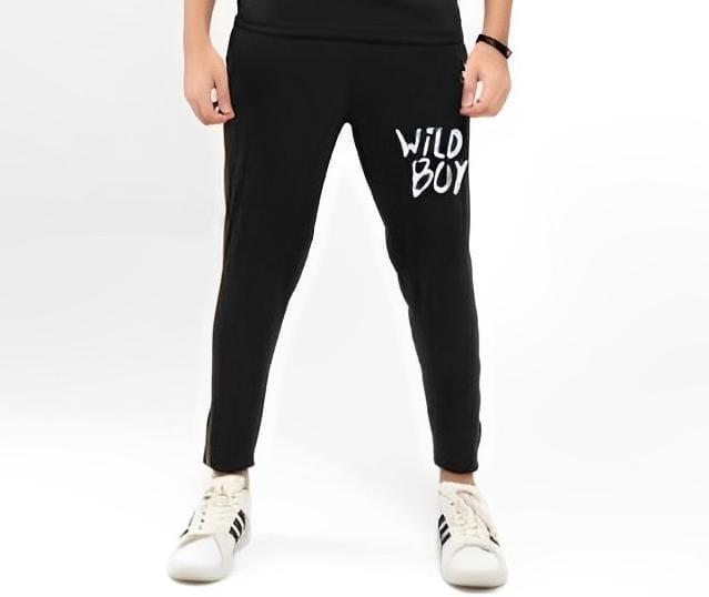 Men Track Suit Wild Boy Micro Fabric 2Pcs Round Neck