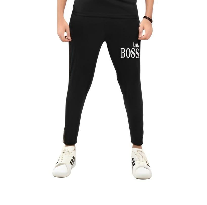 Men Black Printed Slim Fit Track Suit Micro Fabric Summer Pakistan