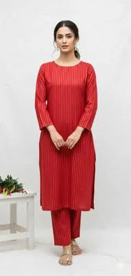 2 Pcs Women's Unstitched Digital Print Suit