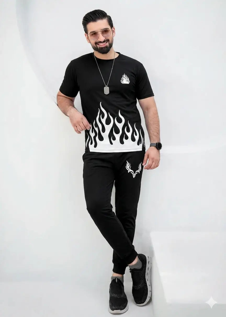 Men's Micro Printed Track Suit