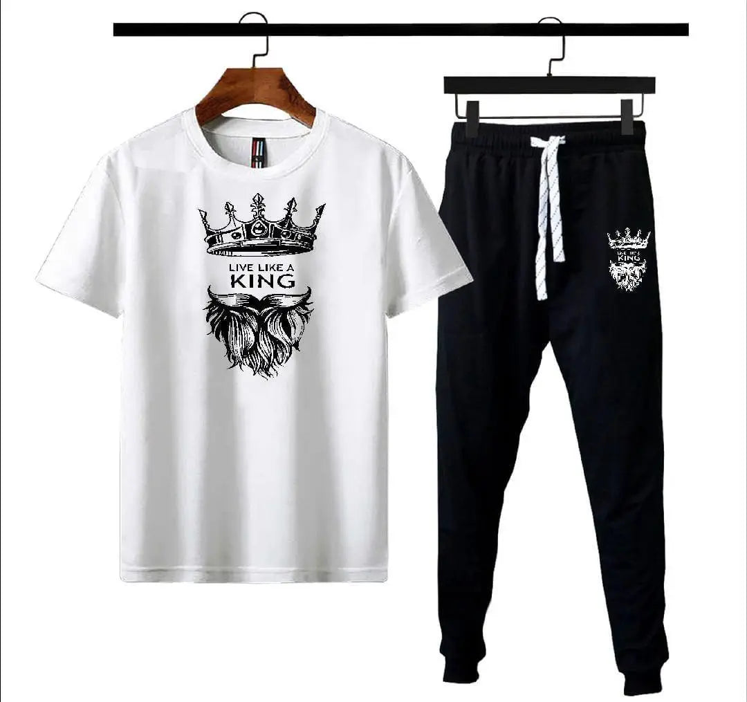 Men's Micro Printed Track Suit