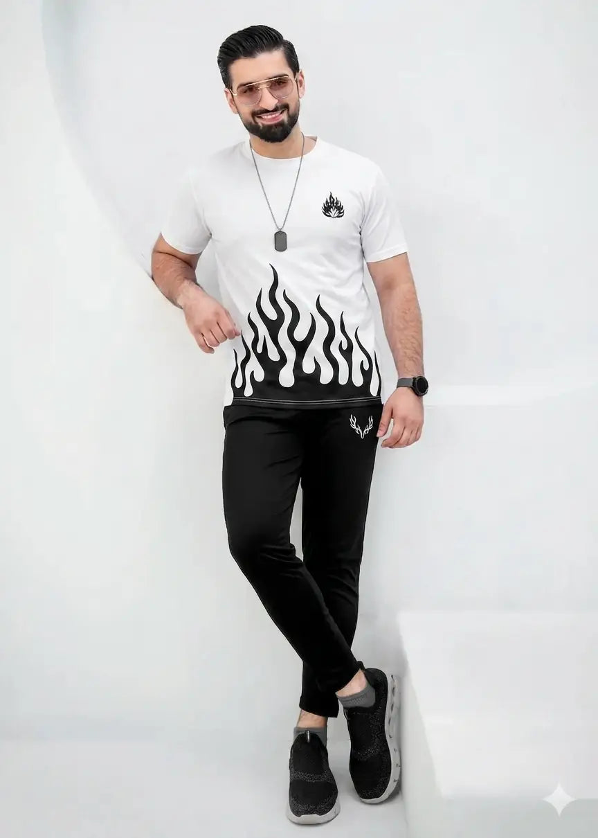 Men's Micro Printed Track Suit