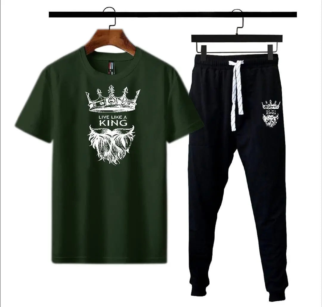 Men's Micro Printed Track Suit