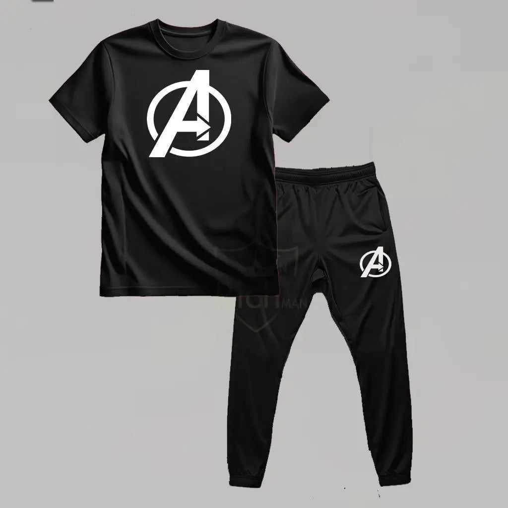 Men's Printed Micro Track Suit - 2 Pcs Set at One Spot