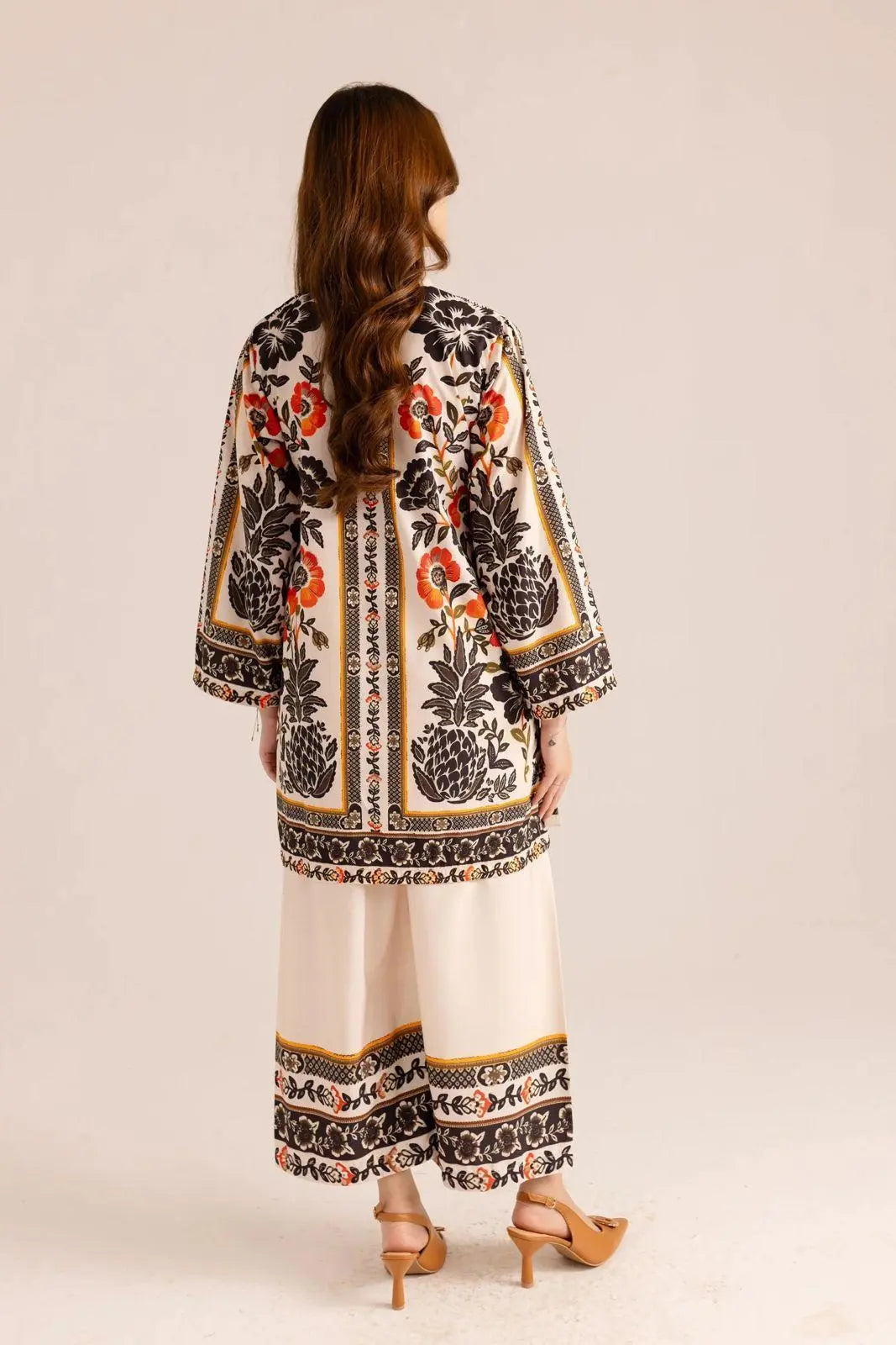 Stunning Printed Women's Stitched Shirt And Trouser Set - 2 Pcs at One Spot