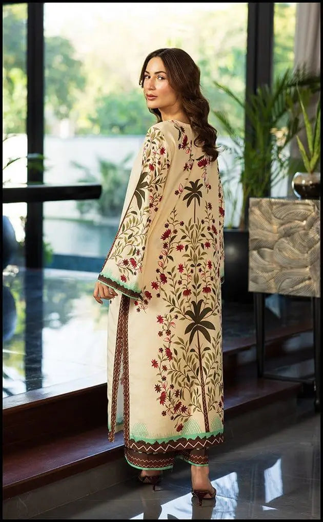 Stylish Printed Lawn Shirt And Trouser Set - 2 Pcs Ensemble at One Spot