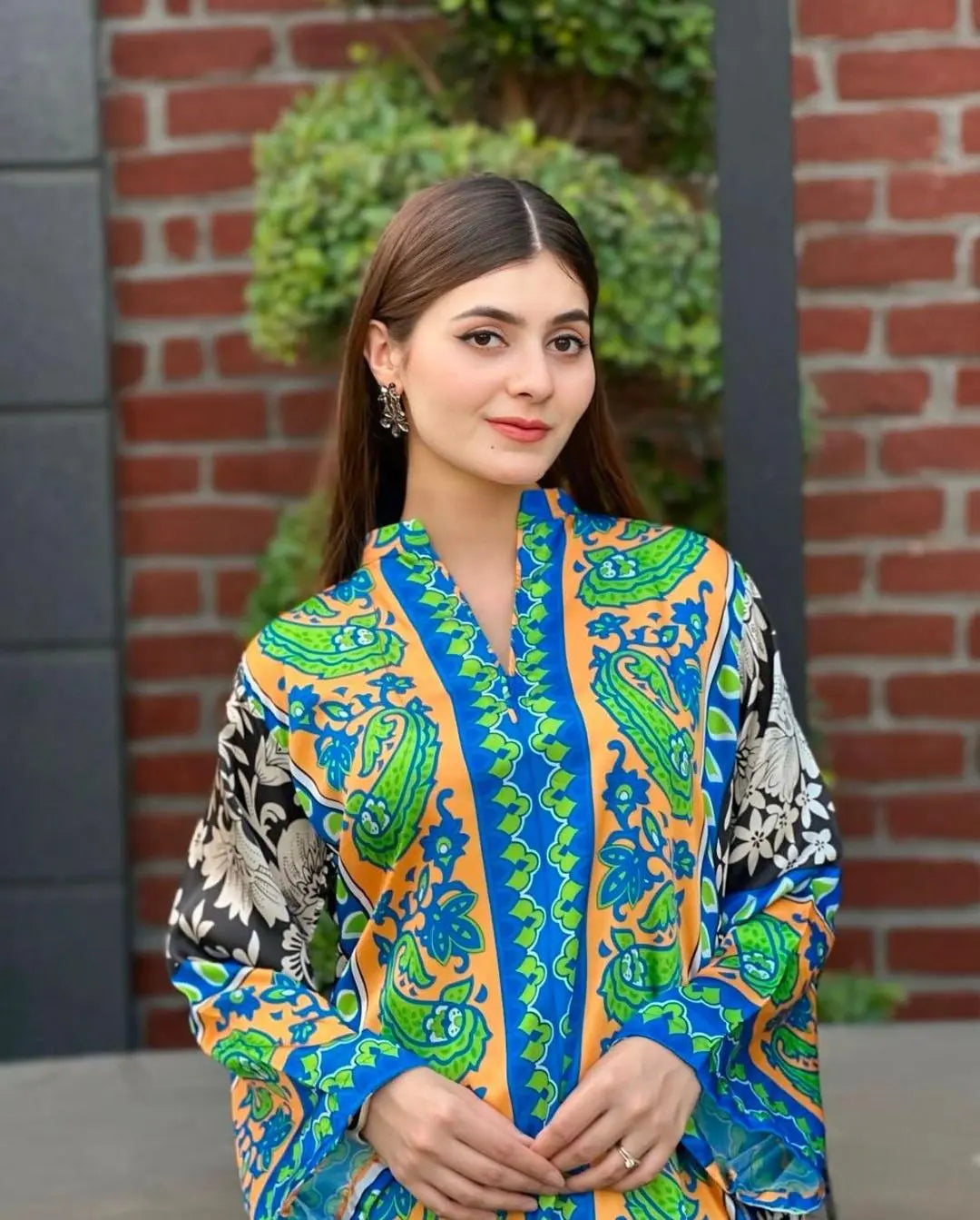 Stylish Women's Stitched Shirt And Trouser Set - Printed Design - 2 Pcs at One Spot